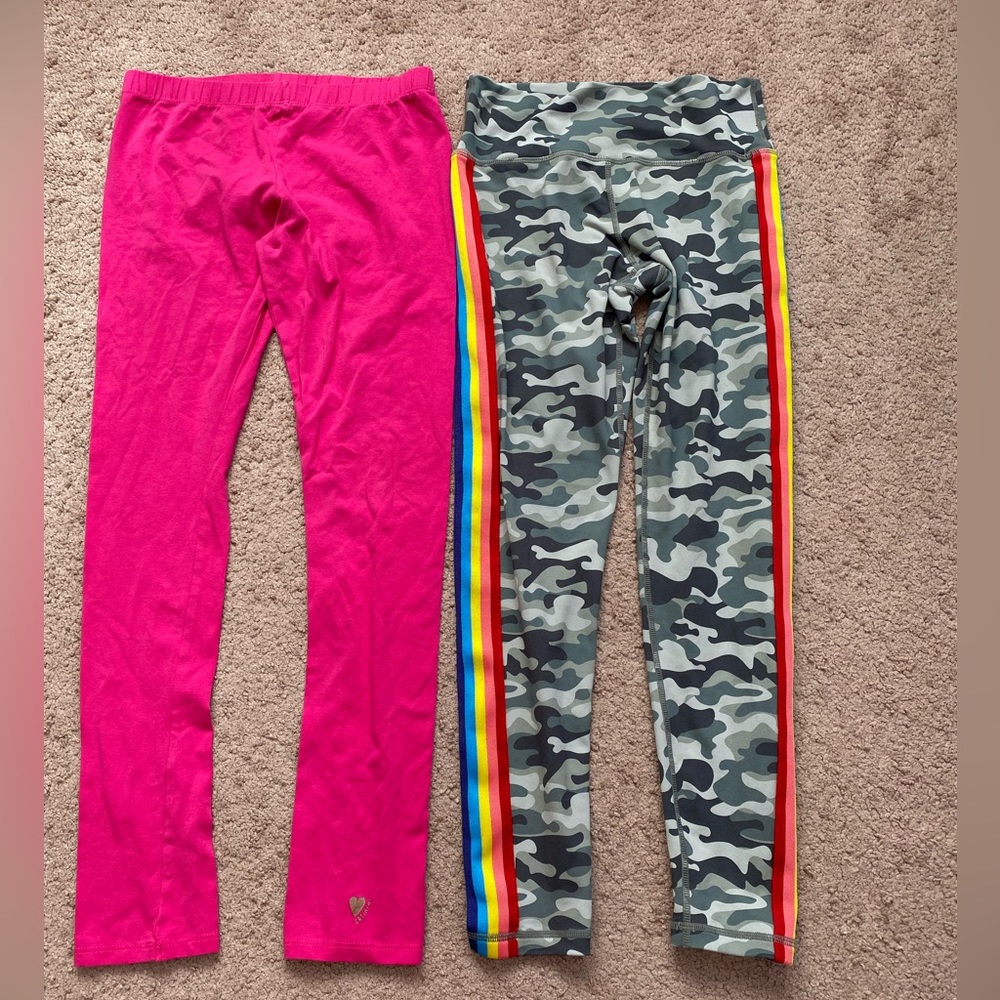 2 Pairs Of Girl’s leggings Size 14